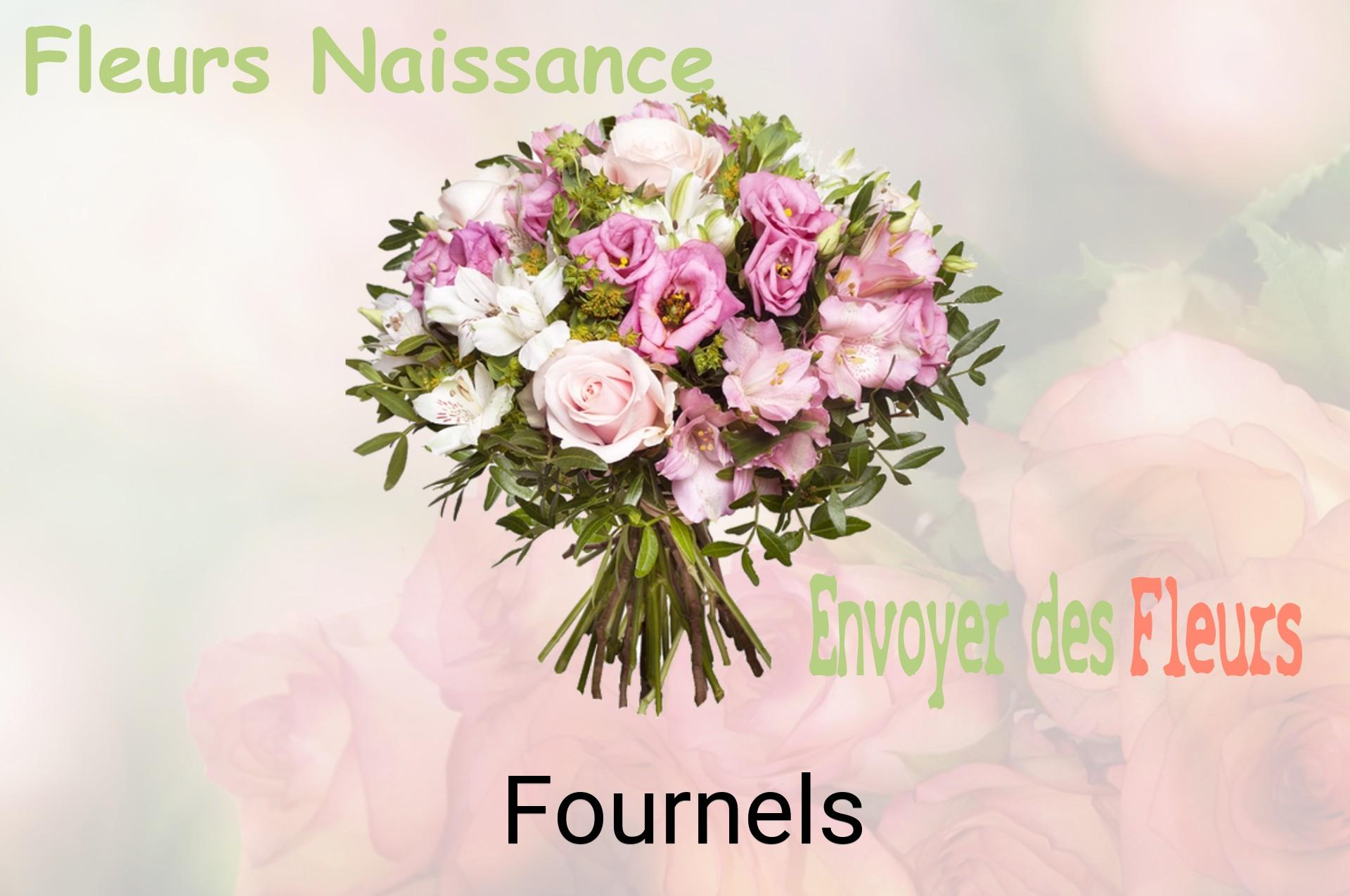 Bouquet de fleurs de naissance livré à Fournels